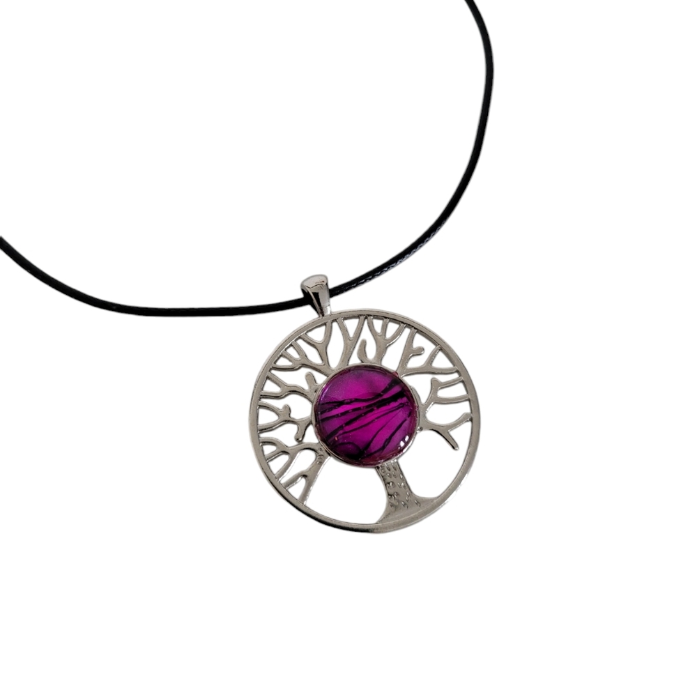 Tree of Life Necklace-Purple